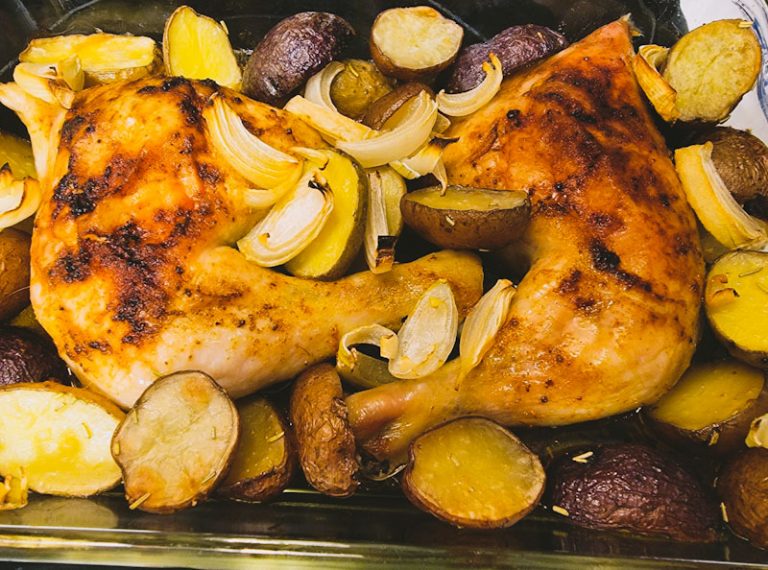 Cuisses de poulet au harissa citronné