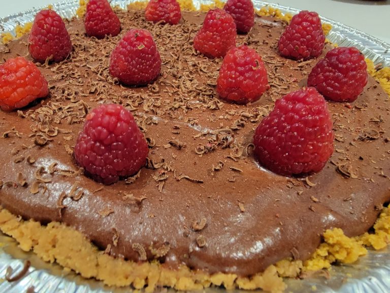 Tarte choco framboises