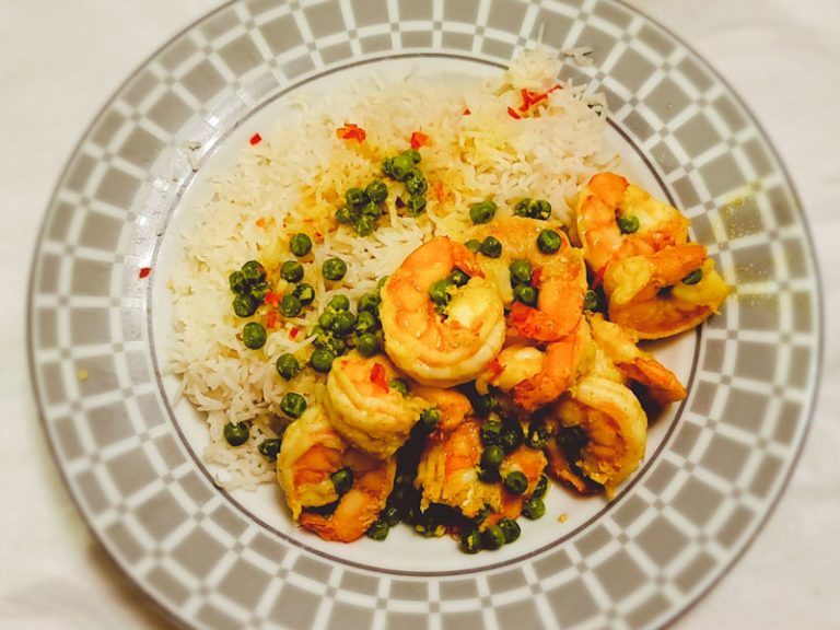 Crevettes au cari