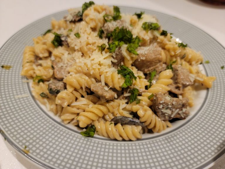 Fusilli de boeuf crémeux au whisky