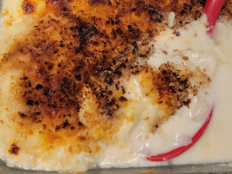Gratin de crevettes et pétoncle