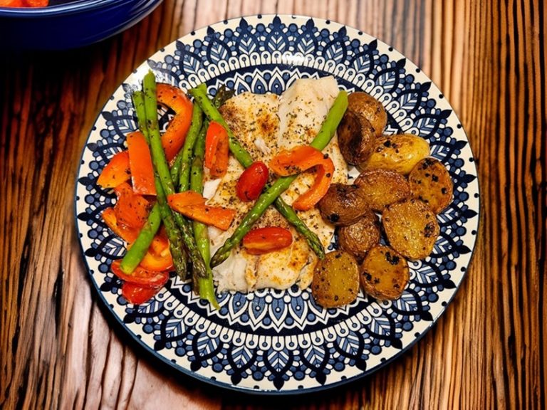 Tilapia et légumes au four