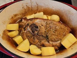 Épaule de porc à la moutarde et érable