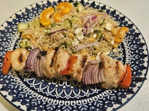 Brochettes de poulet aux agrumes