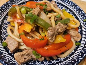 Nouilles udon au boeuf